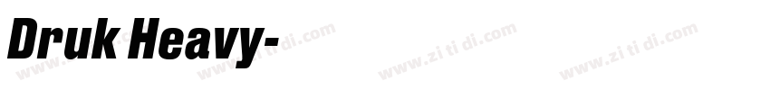 Druk Heavy字体转换